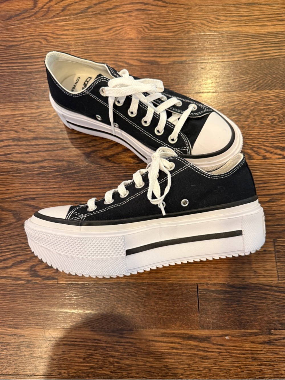 Converse Chuck Taylor All Star Lift Double Stack Women Platform 8 black - Picture 2 of 9